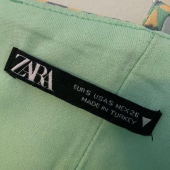 Zara Floral Patterned Corset Tank Top Size Small - Picture 9 of 10